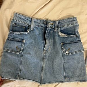Carmar denim mini skirt